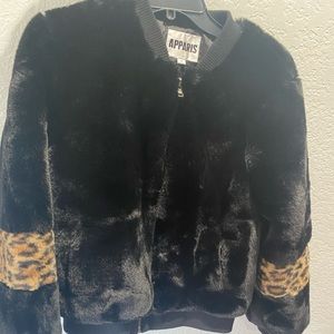 Apprais black/leopard jacket